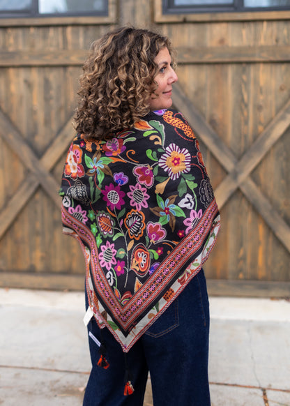 Maxima Square Silk Scarf | Johnny Was