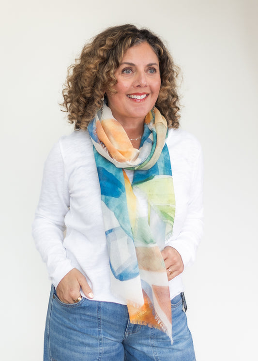 Nuala Painterly Scarf