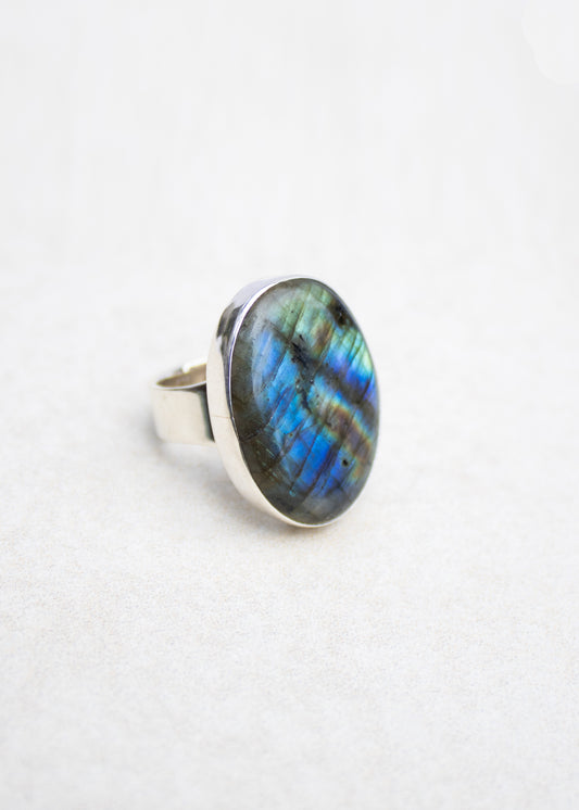 Oval Labradorite Ring | Lee McAllister