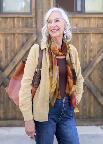 Benecio Autumnal Floral Scarf