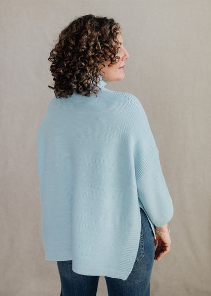 Boho One Size Sweater in Sky Blue | Kerisma