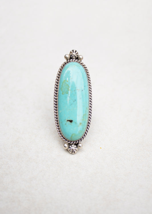 Southwest Oval Turquoise Ring