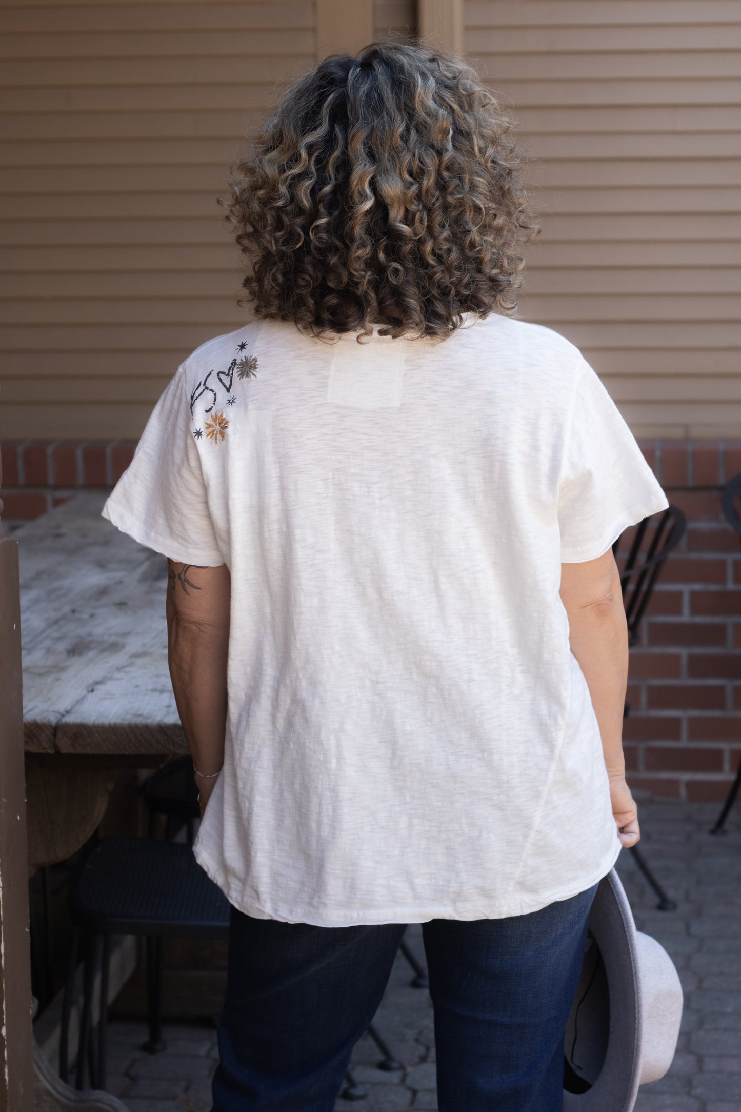 Kara Tee in Ivory | Caite