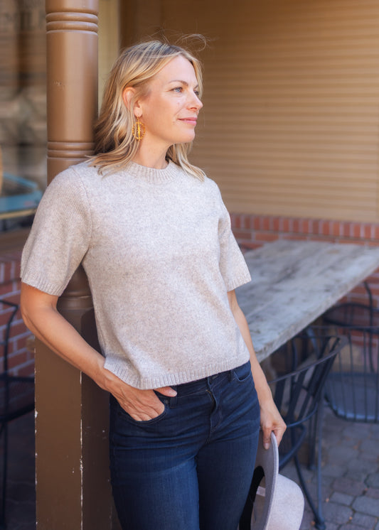 Sweater Tee in Pearl | Sanctuary