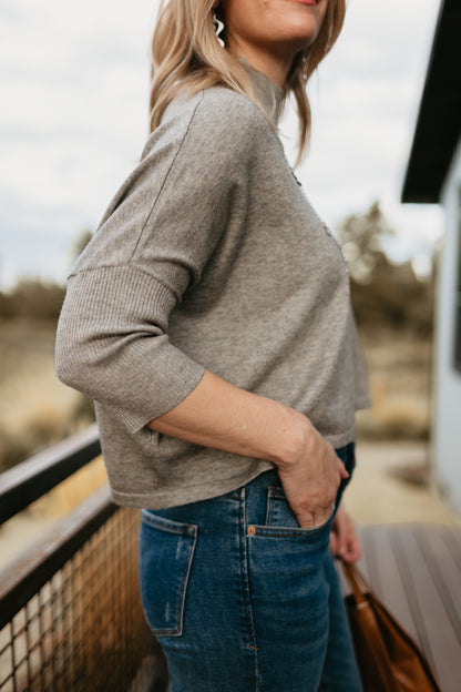 Aja Ortho Sweater in Taupe | Kerisma