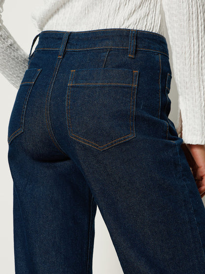 Marine Crop Jean in Magnetic | Sanctuary