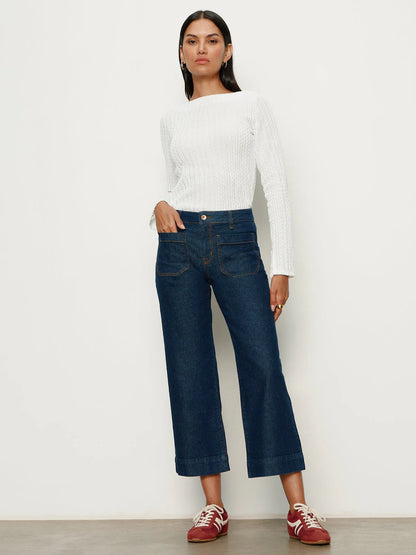 Marine Crop Jean in Magnetic | Sanctuary