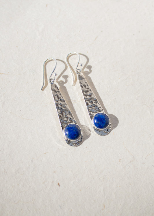 Lapis Dew Drop Earrings