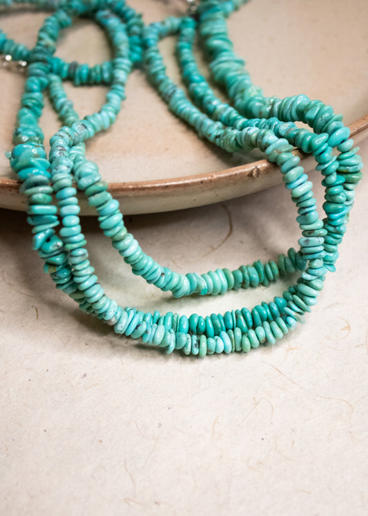 Assorted Turquoise Slice Necklace