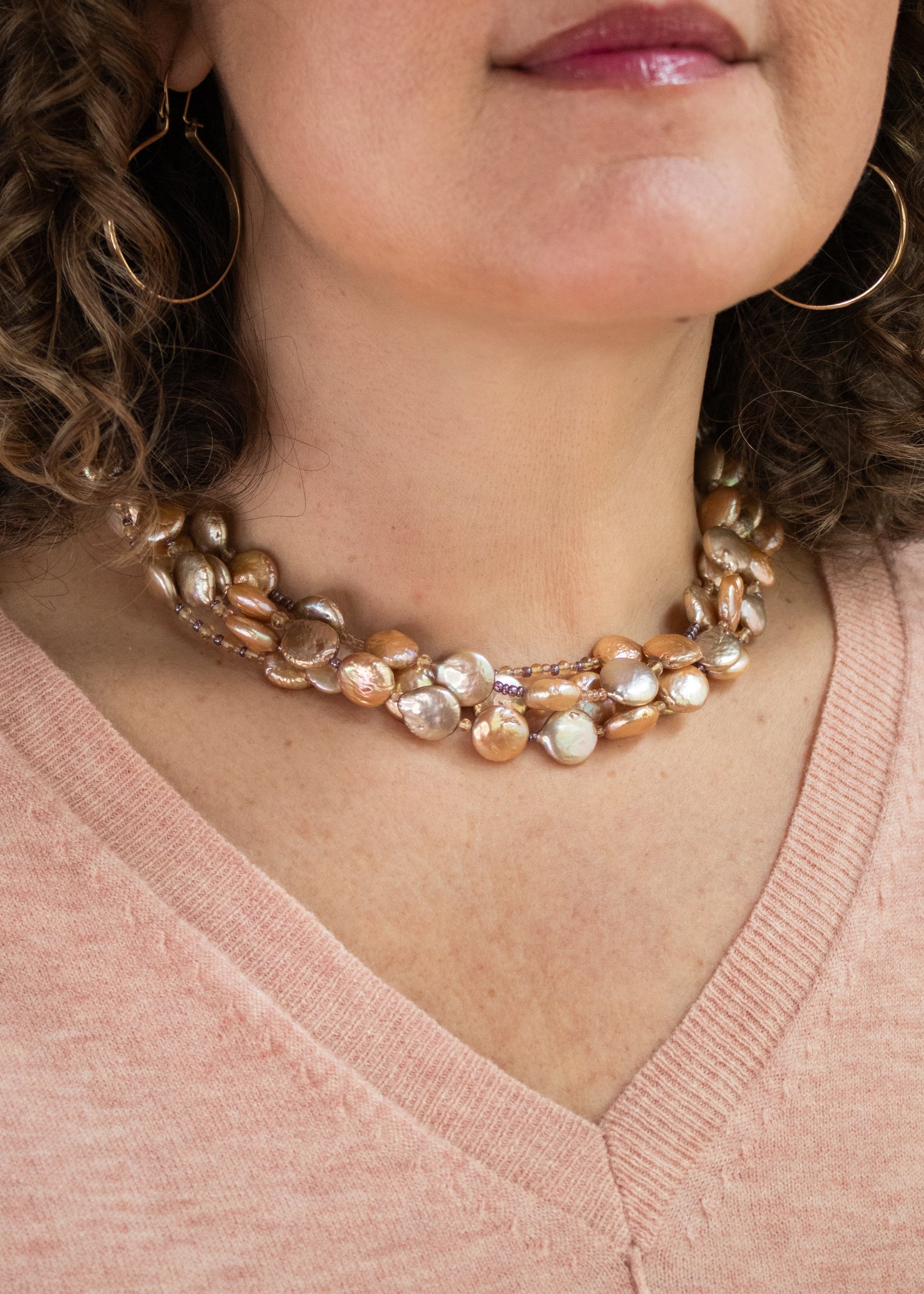 Coin Pearl Necklace