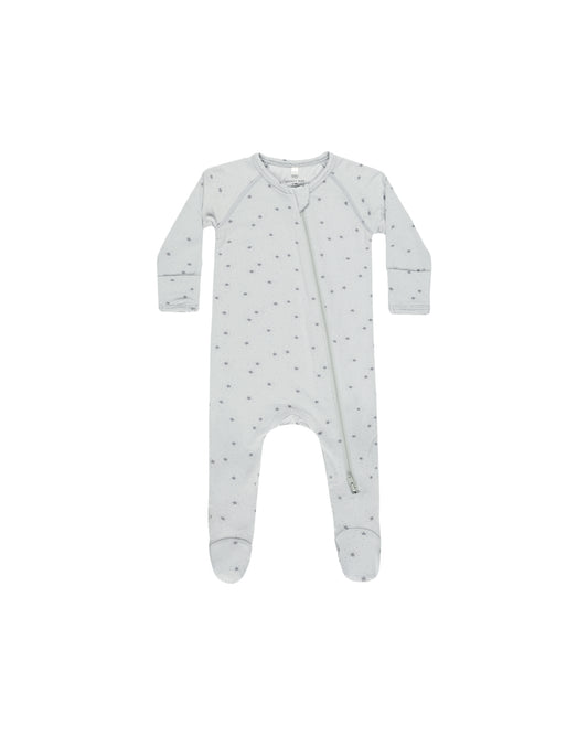 Twinkle Bamboo Zip Footie