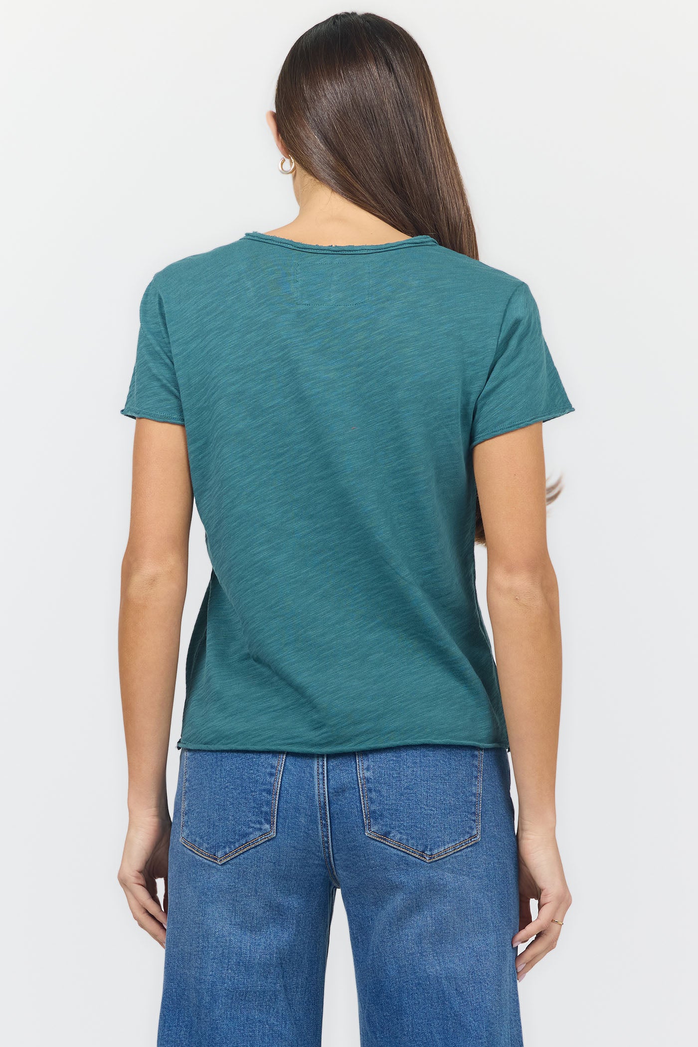 Vanya V-Neck Tee in Mediterranean | Dear John (