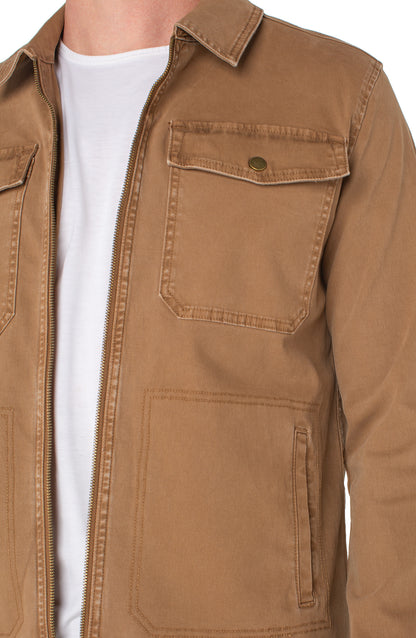 Zip Jacket in Chestnut | Liverpool