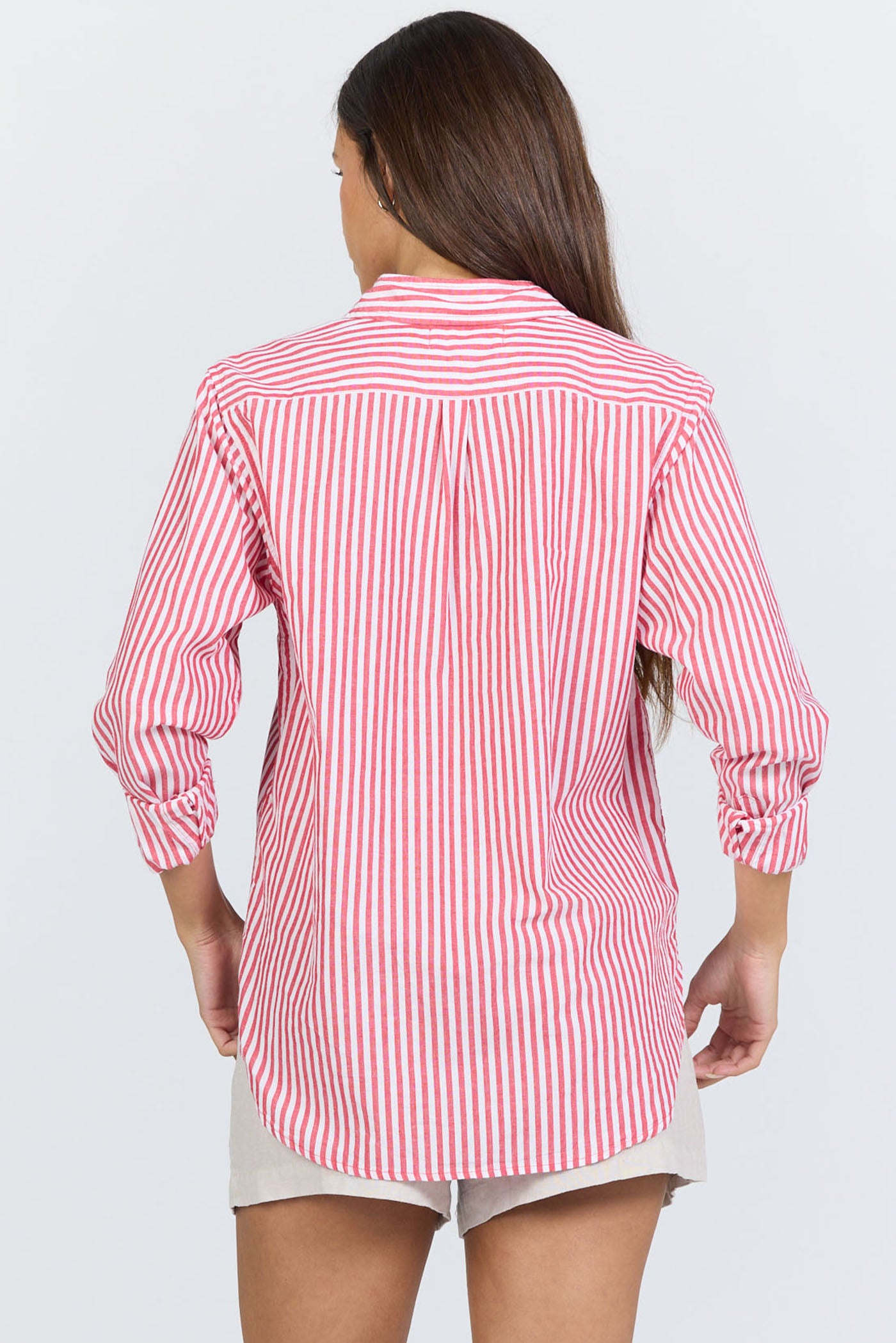 Lolita Striped Shirt in Salsa | Dear John