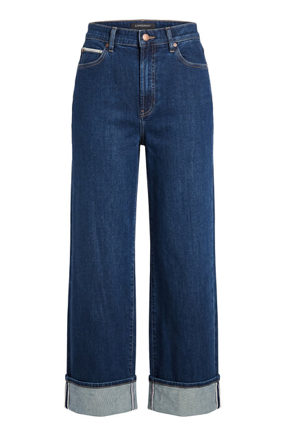 Morgan Cuffed Wide Leg in Cosmic Dust | Liverpool