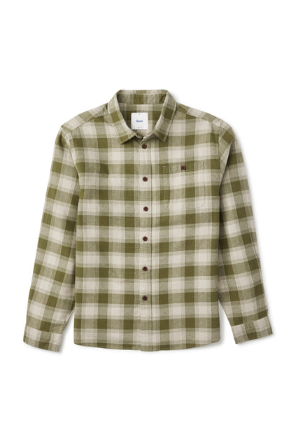 Derek Flannel in Olive Plaid | Katin