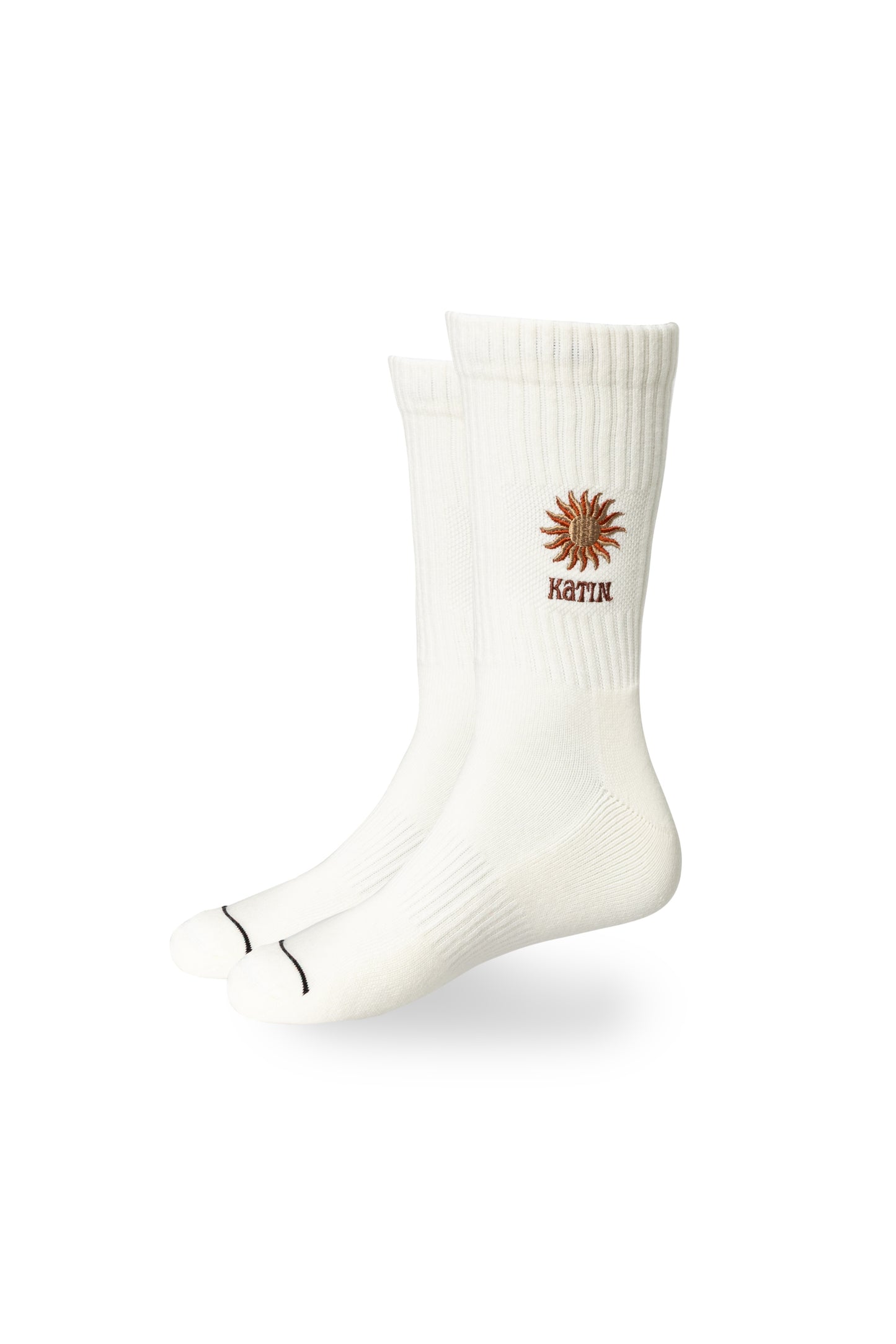 Rays Crew Socks in Off White