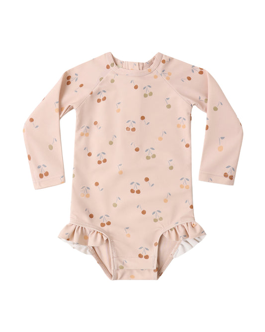 Cherries Rashguard Swimsuit