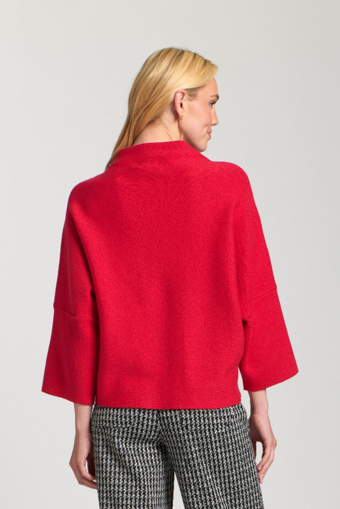 Boxy Sweater in Red | APNY