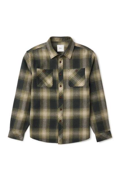 Sierra Flannel in Dark Olive | Katin