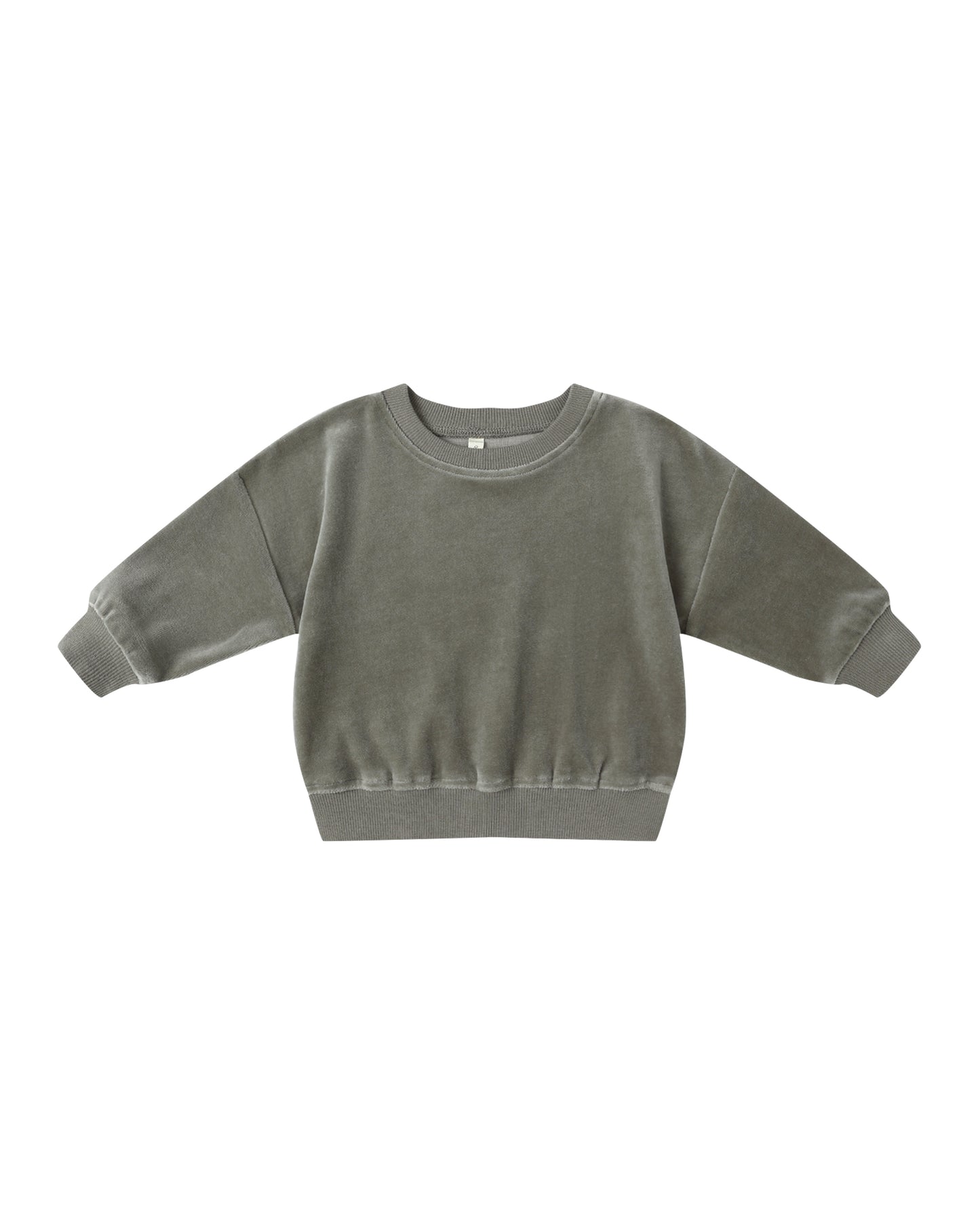 Velour Sweatshirt in Forest