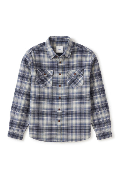 Sierra Flannel in Washed Blue | Katin