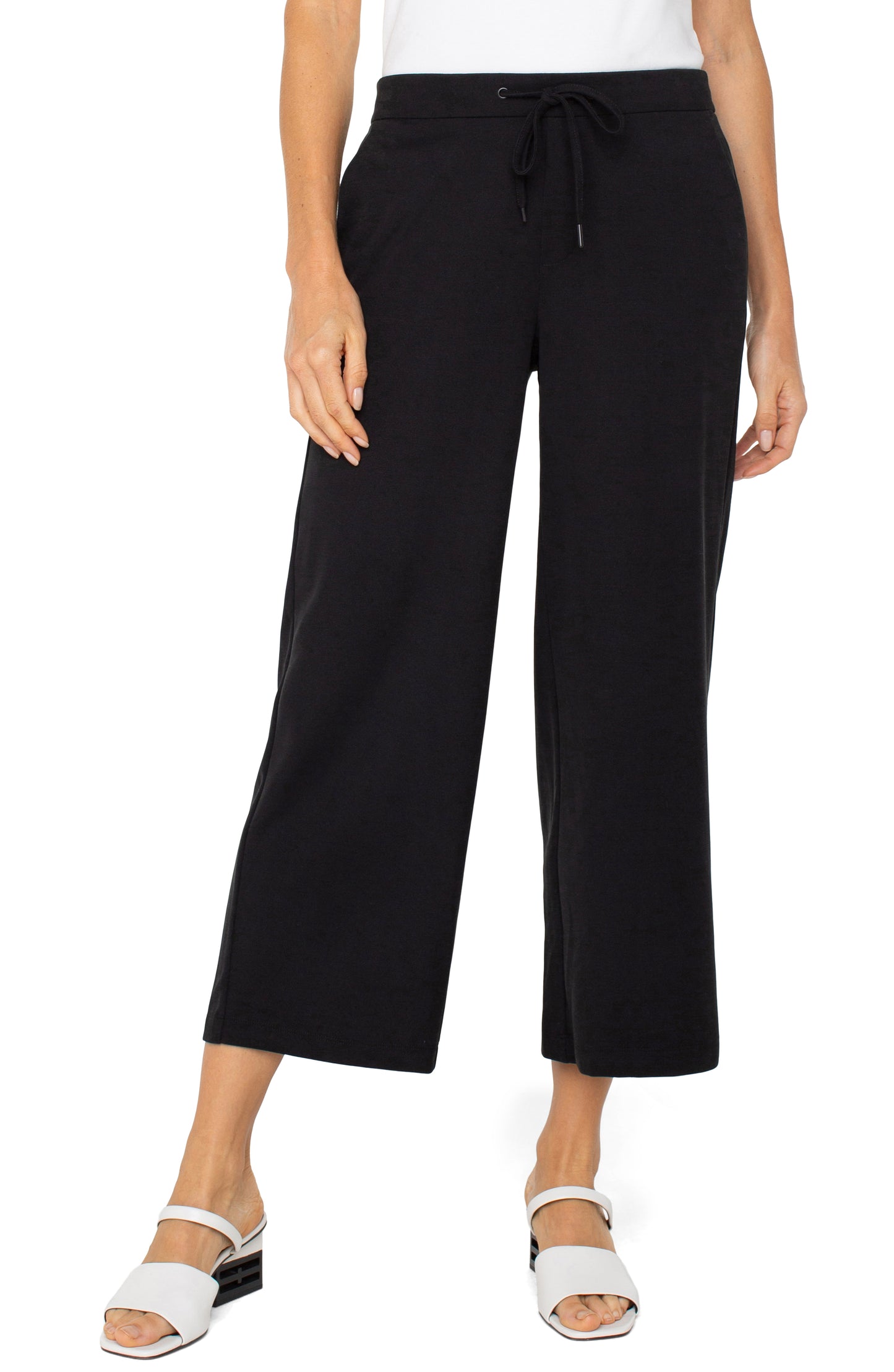 Crop Trouser in Black | Liverpool