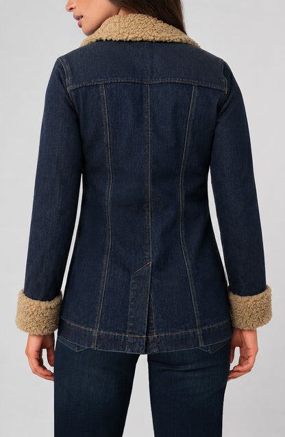 Sherpa Trimmed Denim Jacket | Liverpool