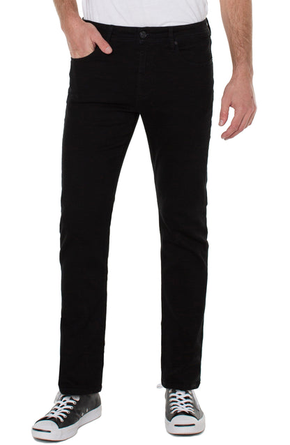 Relaxed Straight Jean in Jet Black | Liverpool