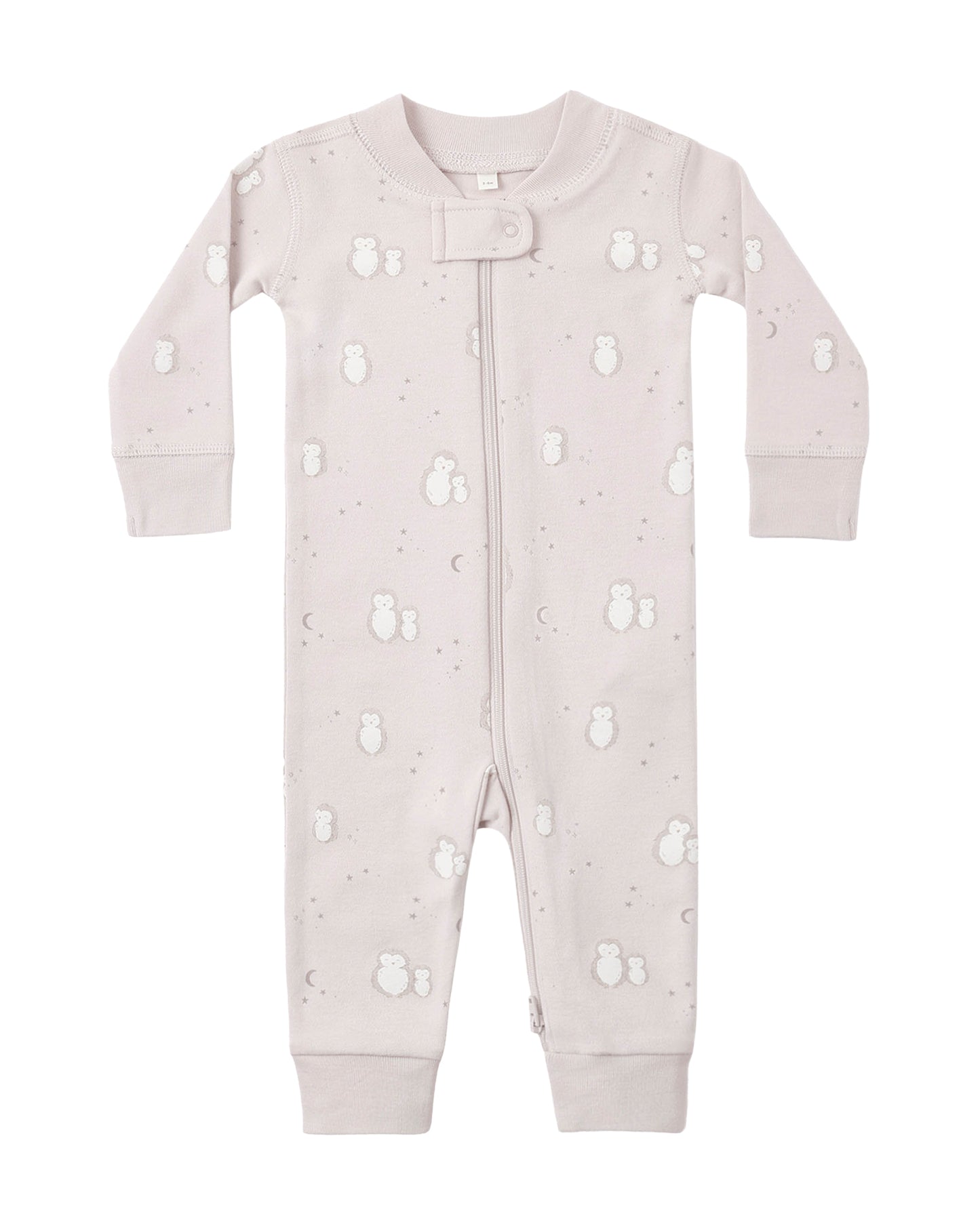 Lilac Owls Long Sleeve Zip Sleeper