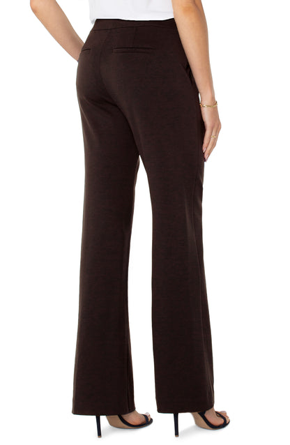 Kayla Wide Leg Trouser in Truffle | Liverpool