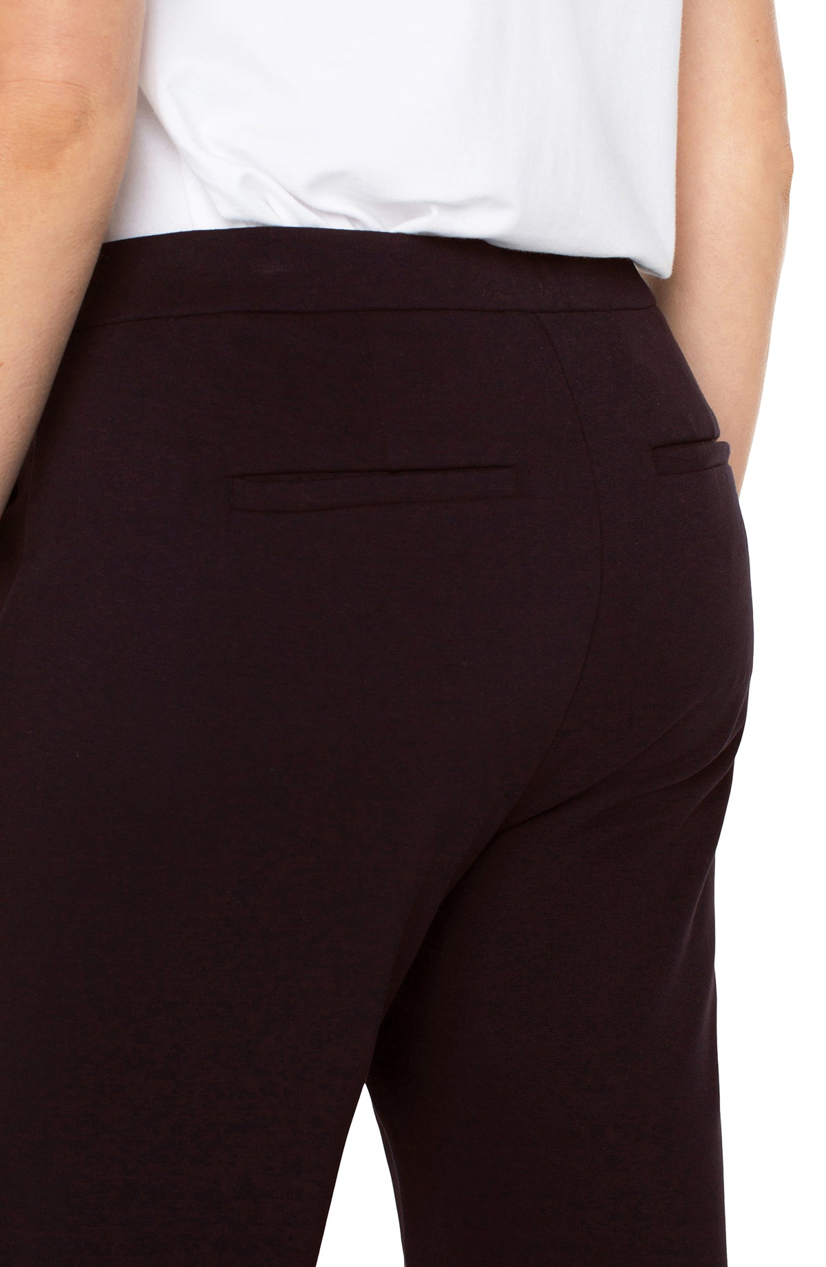 Kayla Wide Leg Trouser in Truffle | Liverpool