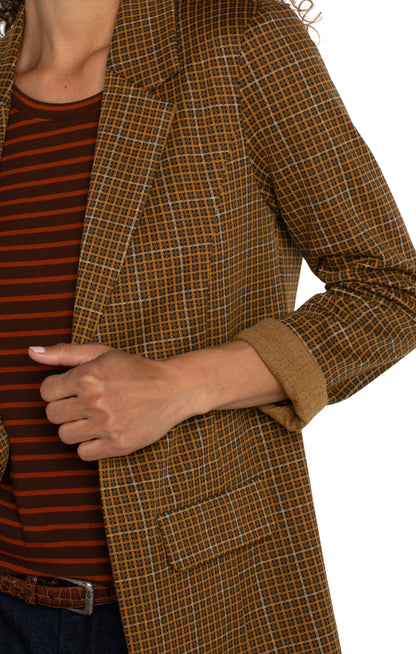 Boyfriend Blazer in Jasper Brown Plaid | Liverpool