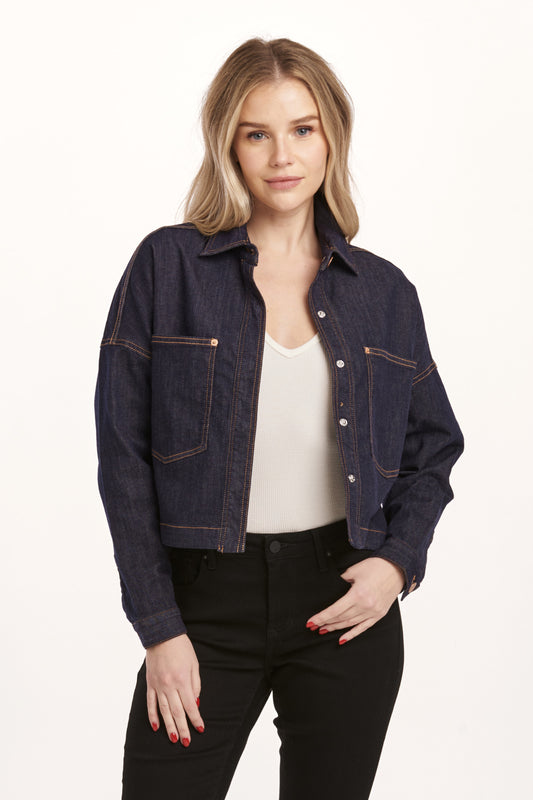 Gina Cropped Denim Jacket | Dear John