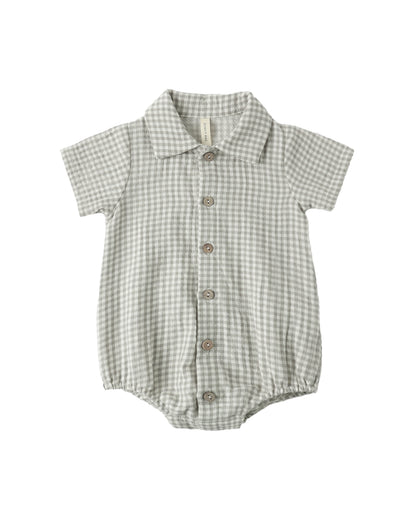 Sage Check Matteo Romper