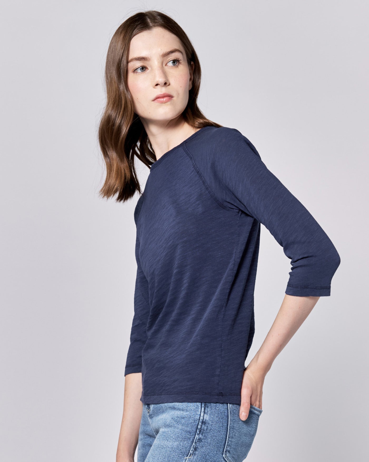Sonoma 3/4 Sleeve Tee in Iris | Dear John