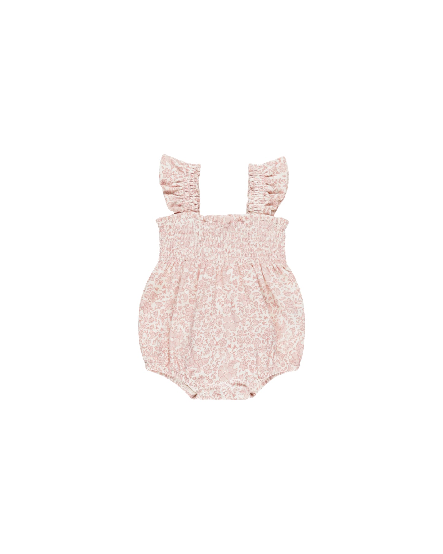 Pink Blossom Smocked Romper