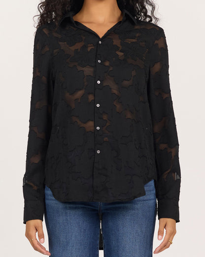 Lolita Shirt in Black Burnout | Dear John