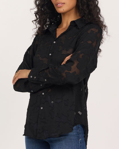 Lolita Shirt in Black Burnout | Dear John