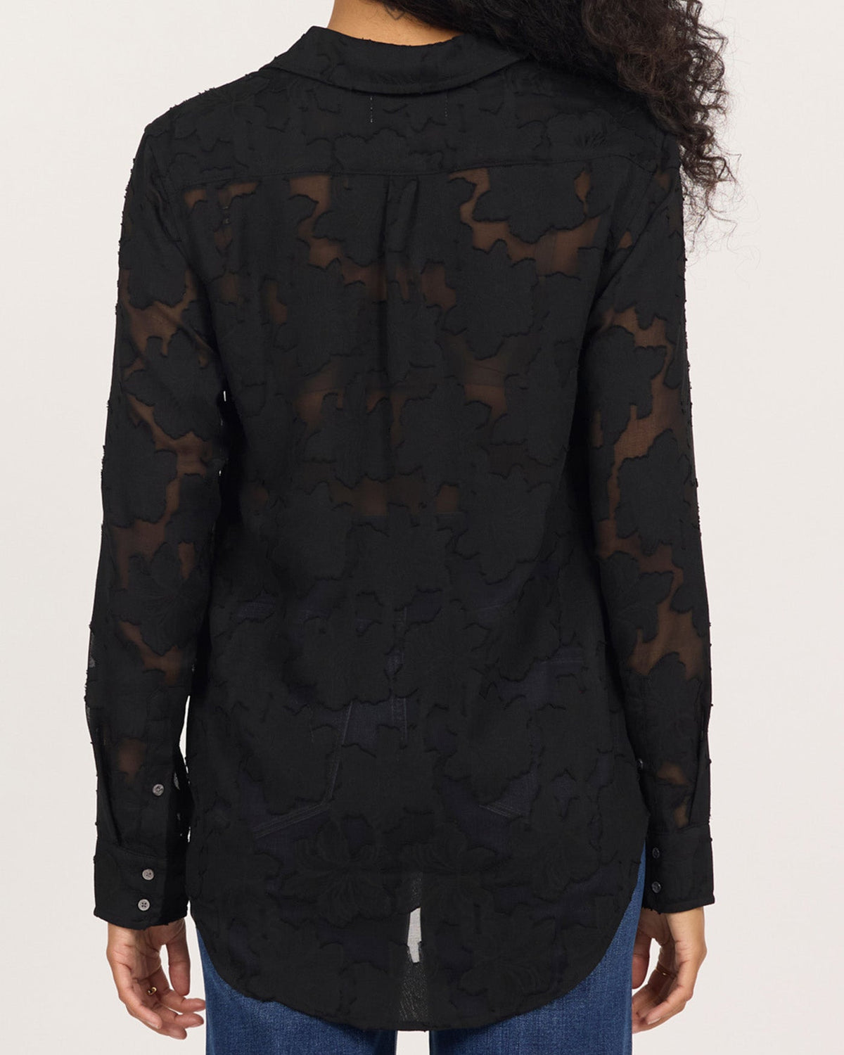 Lolita Shirt in Black Burnout | Dear John