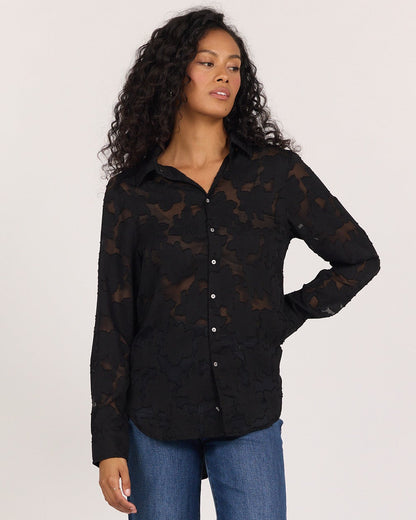 Lolita Shirt in Black Burnout | Dear John