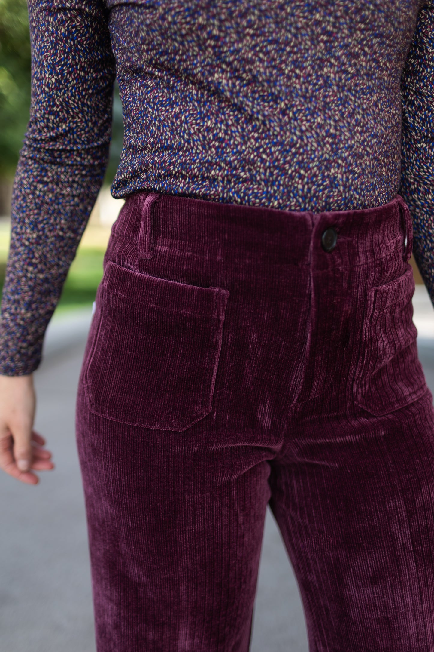 Audrey Chenille High Rise in Fig | Dear John