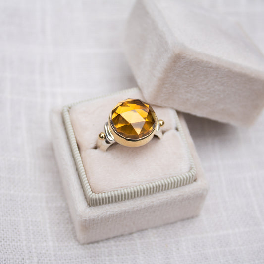 Whiskey Quartz Ring