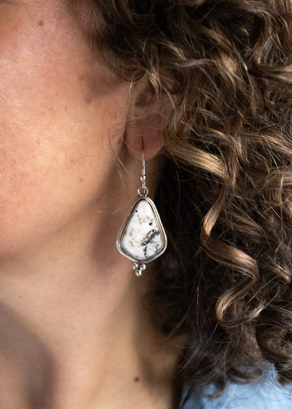 White Buffalo Earrings