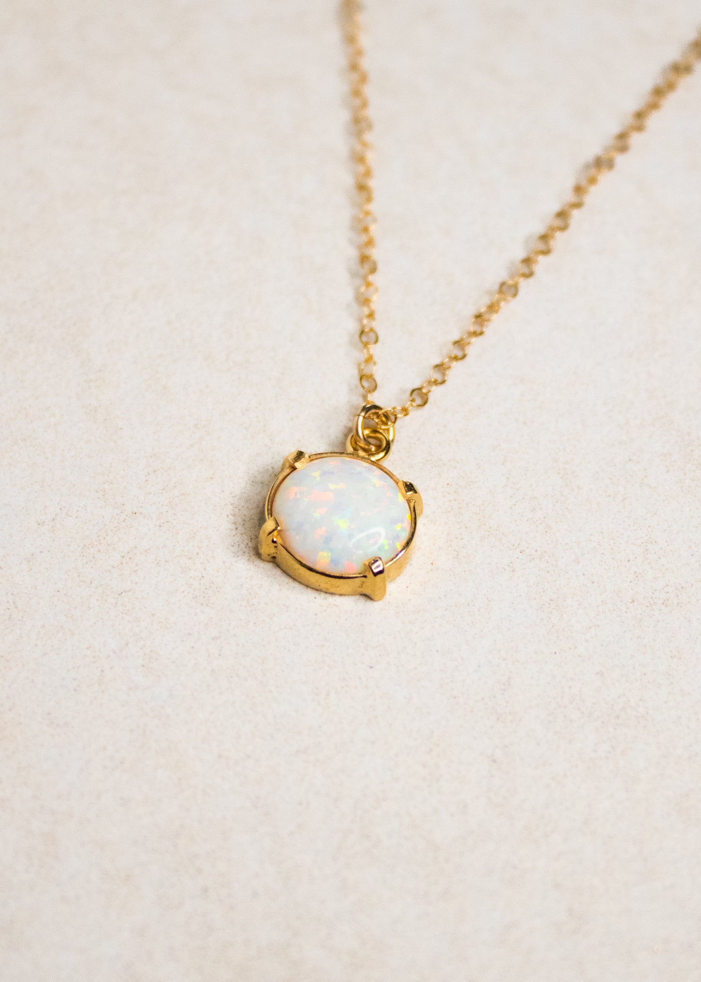 White Opal Necklace | Flying Lizard
