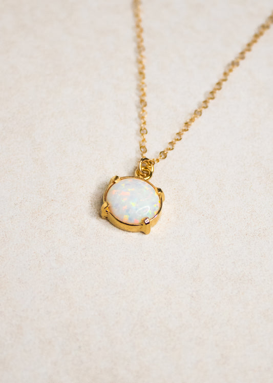 White Opal Necklace | Flying Lizard