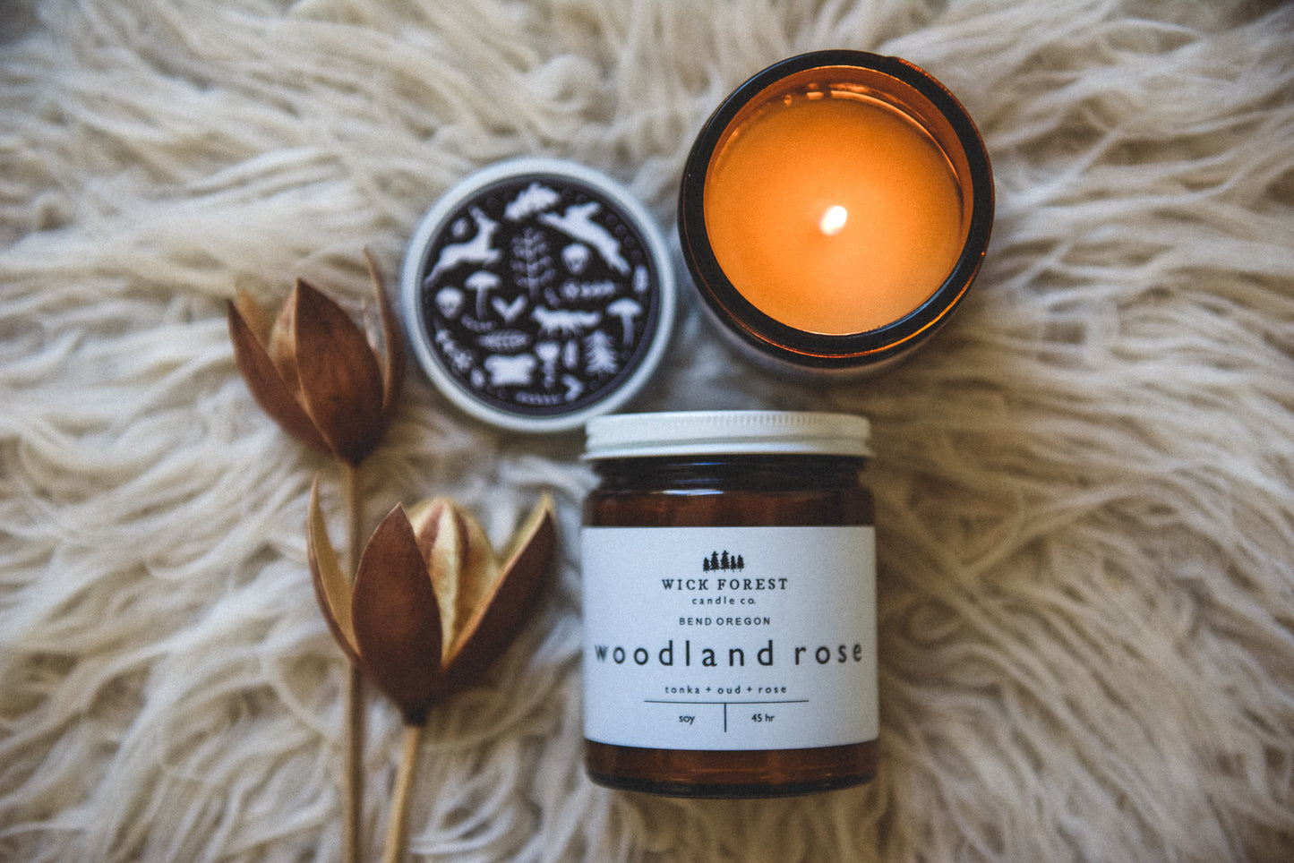 Woodland Rose Candle