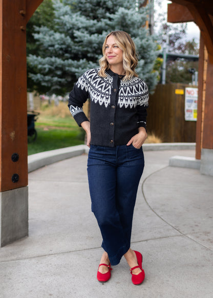 Fairisle Cardi in Ink | Sanctuary