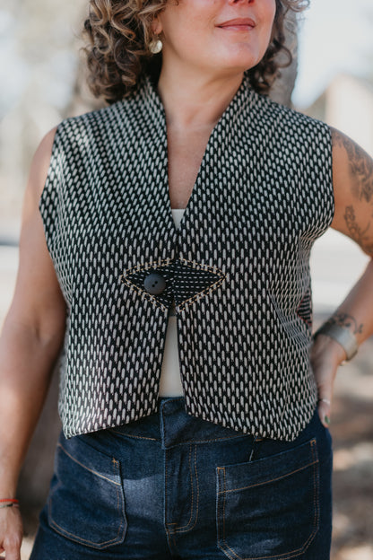 Batik Ikat Back Vest | Yaza